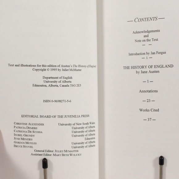 The History of England by Jane Austen Edited by Jan Fergus, Juvenilia Press 1995 - Picture 4 of 6